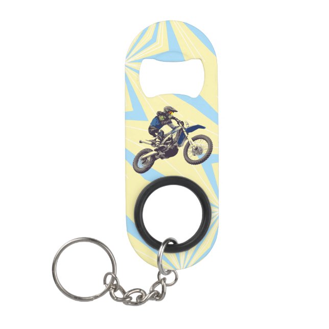 Motocross Keychain Bottle Opener (Front)