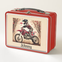 Motocross Kidd Personalized Lunch Box