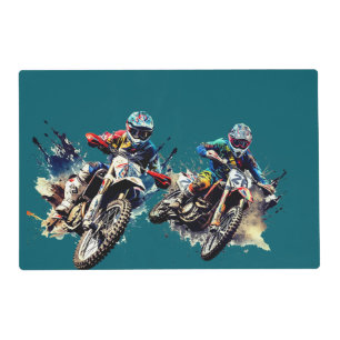Motocross Laminated Placemat
