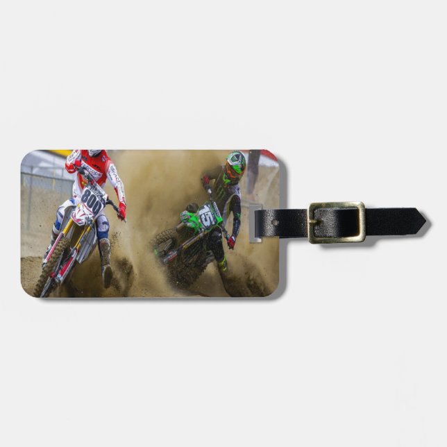 Motocross Luggage Tag (Front Horizontal)