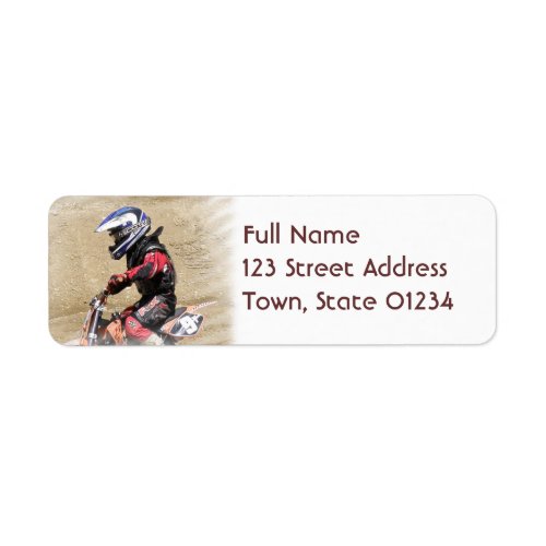 Motocross Mailing Labels