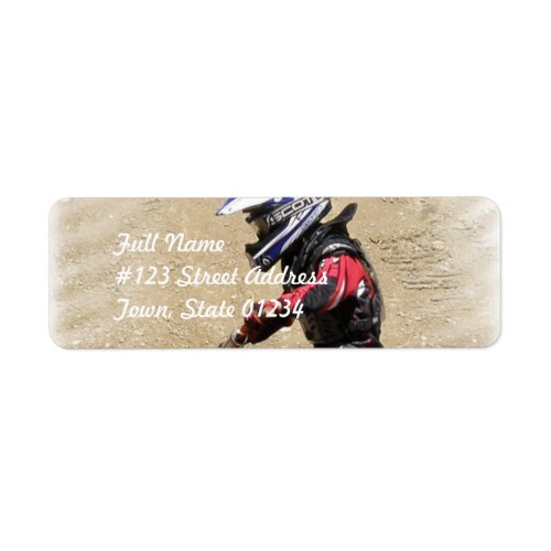 Motocross Mailing Labels