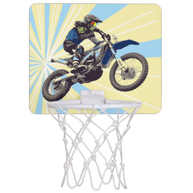 Motocross Mini Basketball Hoop (Front)