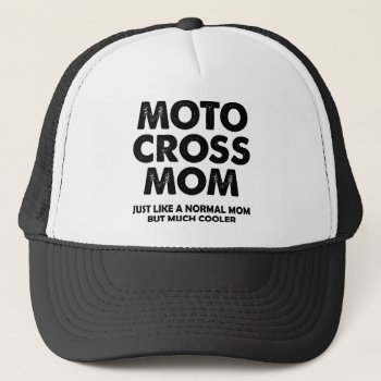 Motocross Mom Funny Dirt Bike Ball Cap Hat by allanGEE at Zazzle