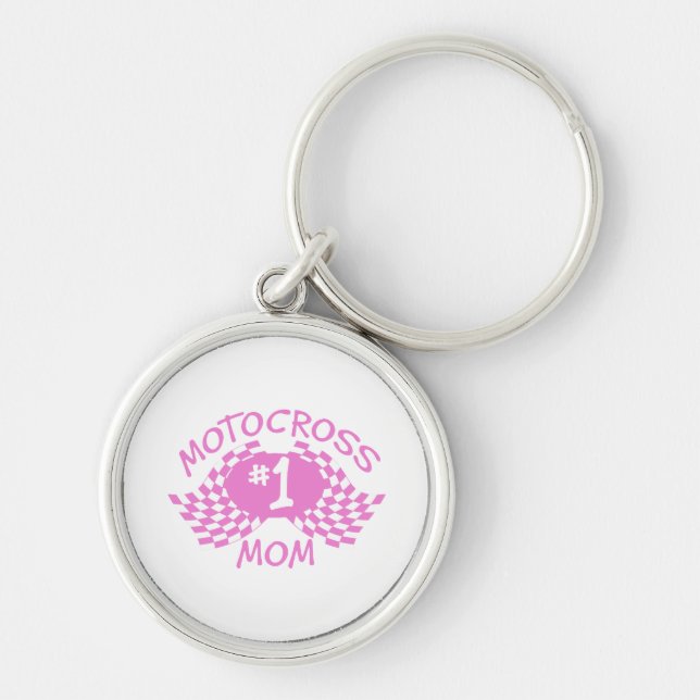 Motocross Mom Keychain (Front)
