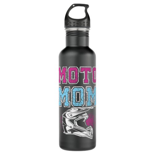 Motocross Moto Mom MX Dirtbike Stainless Steel Water Bottle