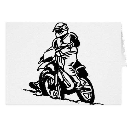 Motocross Motorcycle Cards (Front Horizontal)