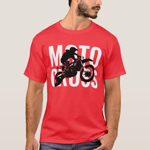 Motocross Motorcycle Sport Pop Art T_Shirt