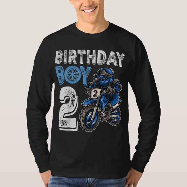 Motocross MX 2nd Gift 2 Year Old Dirt Bike Birthda T-Shirt (Front)