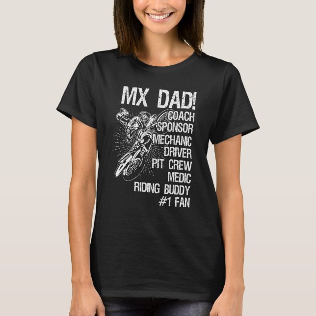 Motocross Mx Dad T-Shirt (Front)