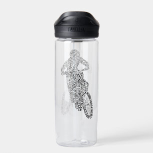 Motocross Off Road Trial Bike Word Art Water Bottle