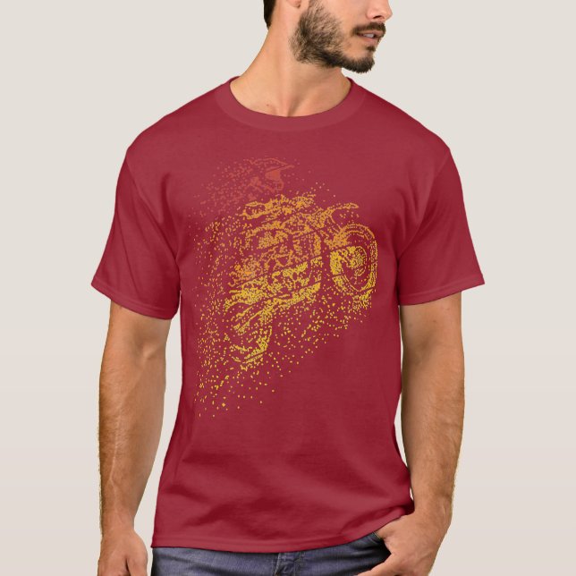 Motocross Offroad Jump Dirtbike Motorcycle Biker T-Shirt (Front)
