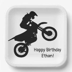 Motocross paper plates