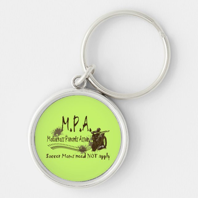 Motocross Parents Association Keychain (Front)