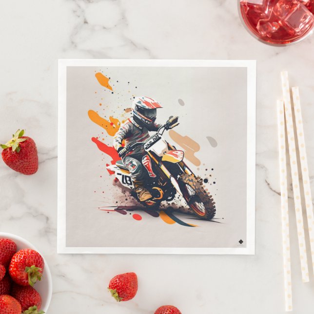 Motocross Party Napkins (Insitu)