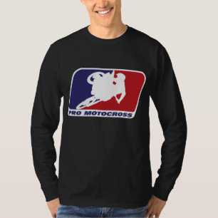 Motocross Pro Gift for Men Women Kids Blue & Red D T-Shirt