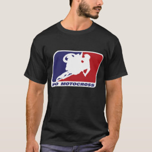 Motocross Pro Gift for Men Women Kids Blue & Red D T-Shirt