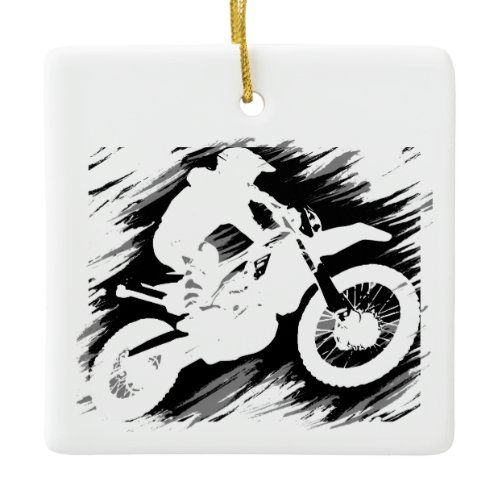 Motocross Quote Sport Motorcycle Racing Ceramic Ornament