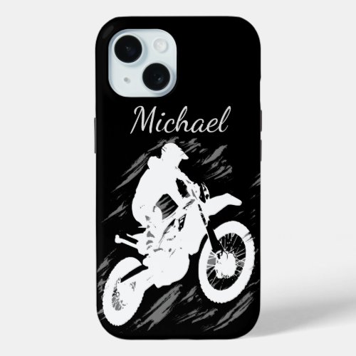 Motocross Quote Sport Motorcycle Racing  Customize iPhone 15 Case