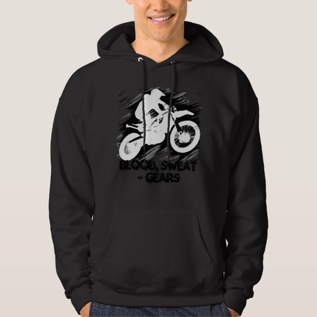 Motocross Quote Sport Motorcycle Racing Quote Hoodie (Front)