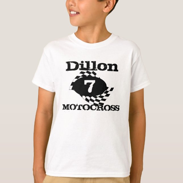 Motocross Race Flag T-Shirt (Front)