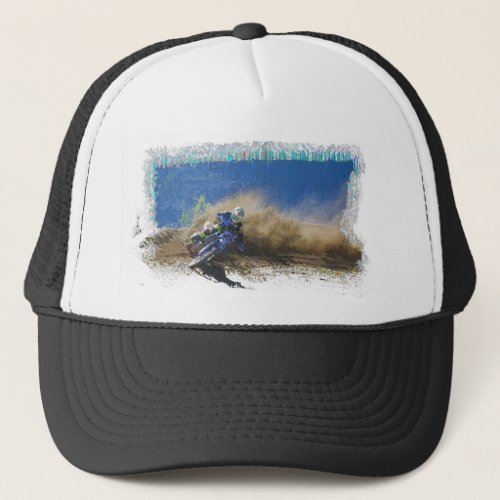 Motocross Racer Artwork Gifts Trucker Hat