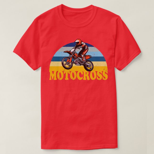 Motocross Racing Biker T-Shirt (Design Front)