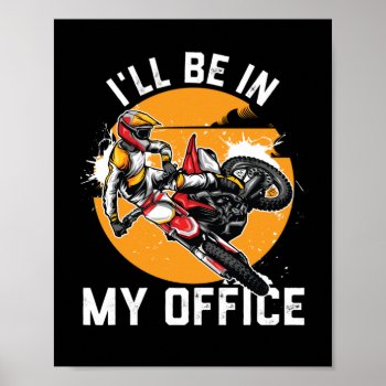 Motocross Racing Gift For Men Mtx Dirt Bike Poster by WorksaHeart at Zazzle