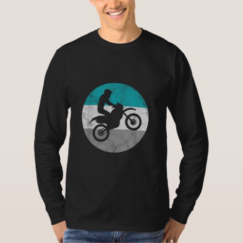 Motocross Retro Dirt Bike Gift For Men Women Boys  T_Shirt