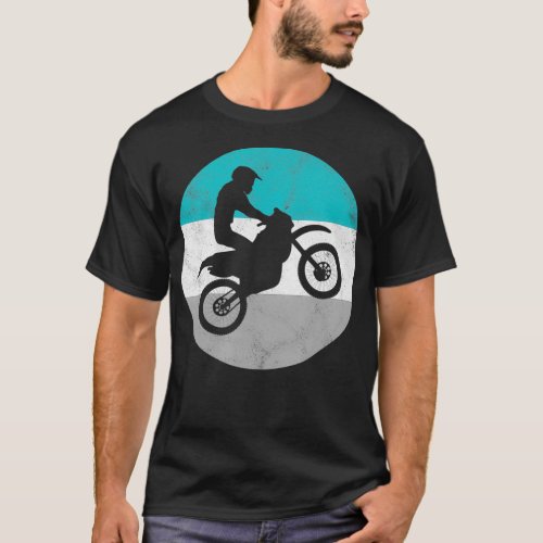 Motocross Retro Dirt Bike Gift For Men Women Boys  T_Shirt