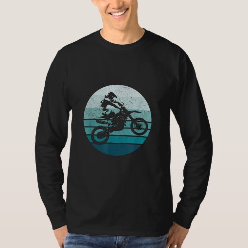 Motocross Retro Vintage Dirt Bike  T_Shirt