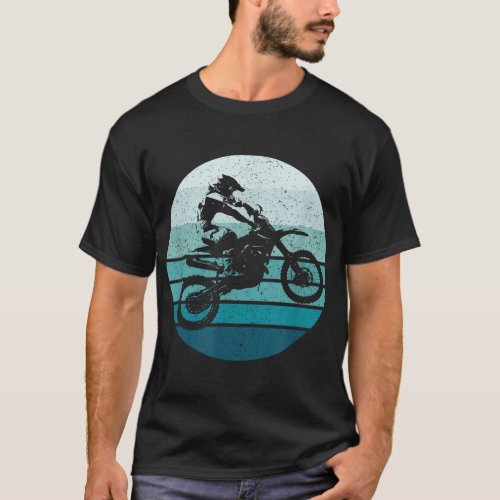 Motocross Retro Vintage Dirt Bike T_Shirt