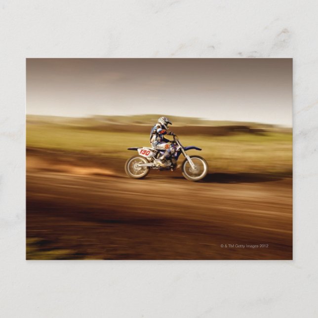 Motocross Rider 2 Postcard (Front)