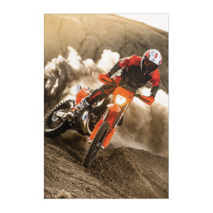 Motocross Rider Acrylic Print