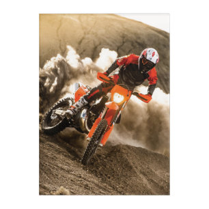 Motocross Rider Acrylic Print
