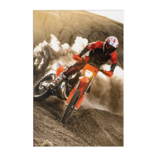 Motocross Rider Acrylic Print