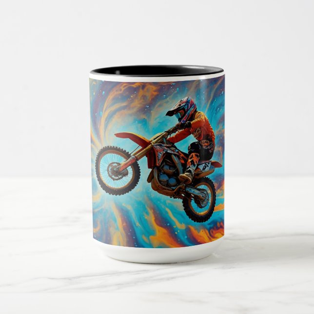 Motocross Rider and Dreamscape Mug (Center)