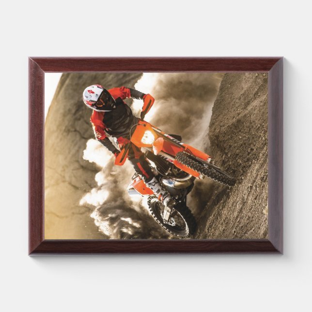 Motocross Rider Award Plaque (Horizontal)
