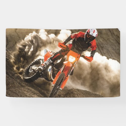 Motocross Rider Banner