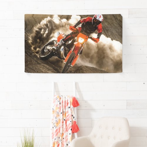 Motocross Rider Banner