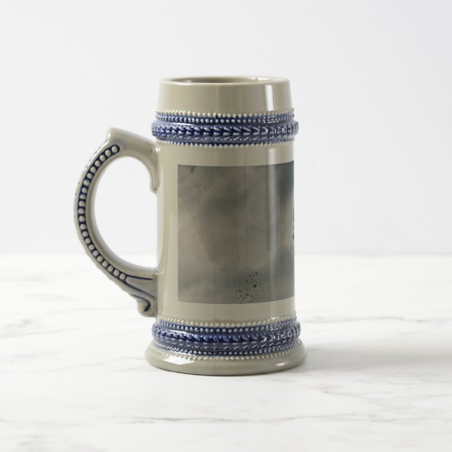 Motocross rider beer stein (Left)