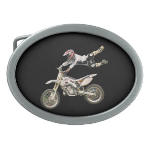 motocross rider belt buckle