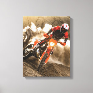 Motocross Rider Canvas Print