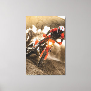 Motocross Rider Canvas Print