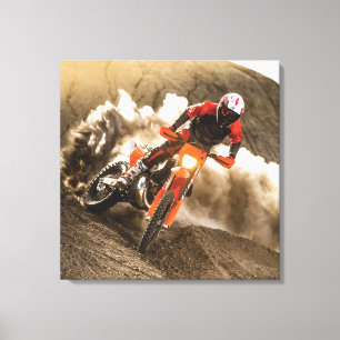 Motocross Rider Canvas Print
