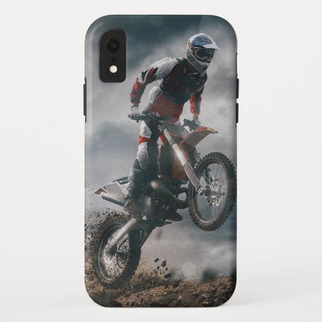 Motocross Rider Case-Mate iPhone Case (Back)