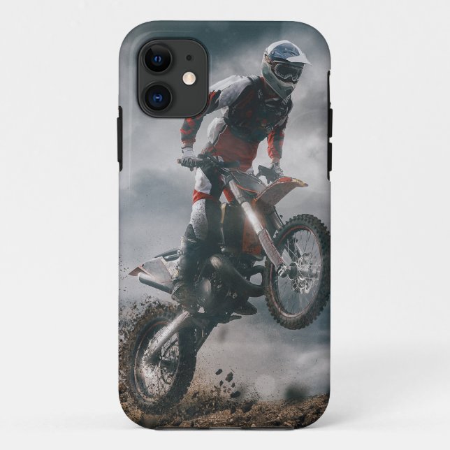 Motocross Rider Case-Mate iPhone Case (Back)