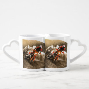 Motocross Rider Coffee Mug Set
