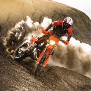Motocross Rider Cutout