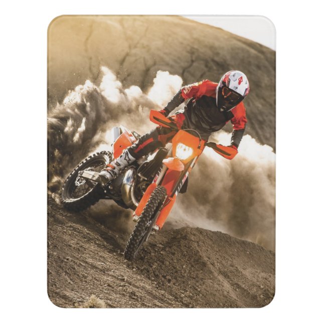 Motocross Rider Door Sign (Contemporary Vert)